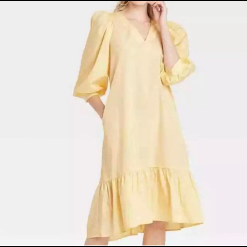 Ruffle hem dress